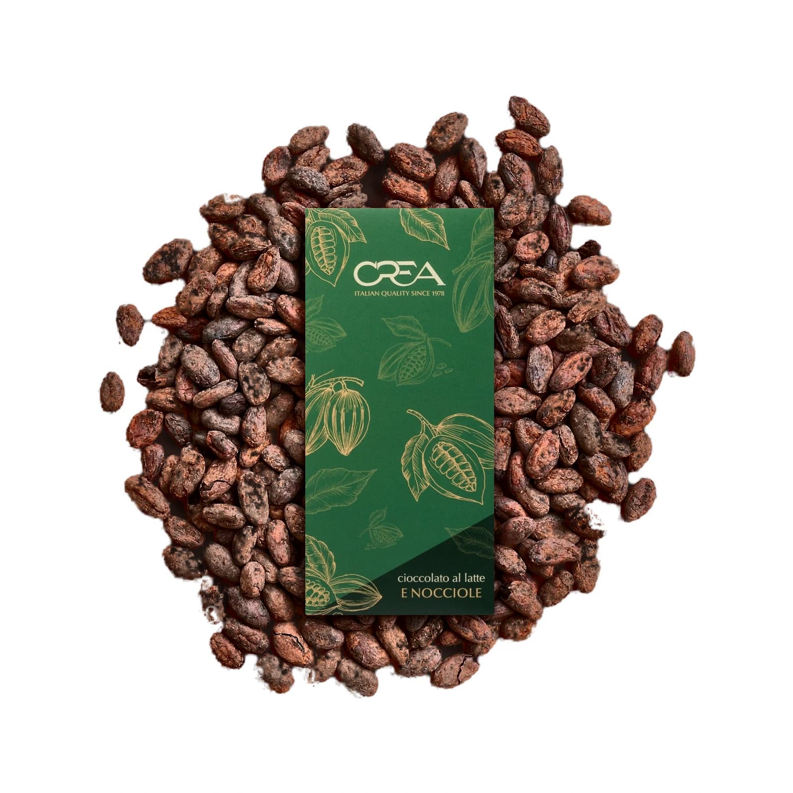 Milk chocolate bar with chopped hazelnuts — CREA