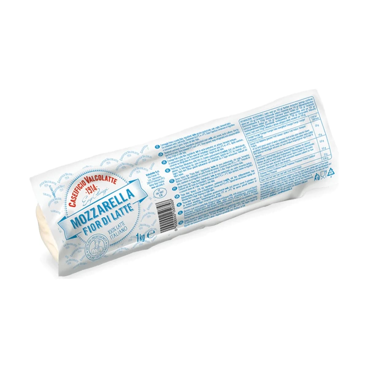 Mozzarella Loaf Frozen Fiordilatte — Valcolatte